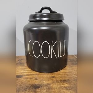 Rae Dunn Black Cookies Canister